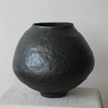 Large Black Moon Jar Ceramic Vase Ornament