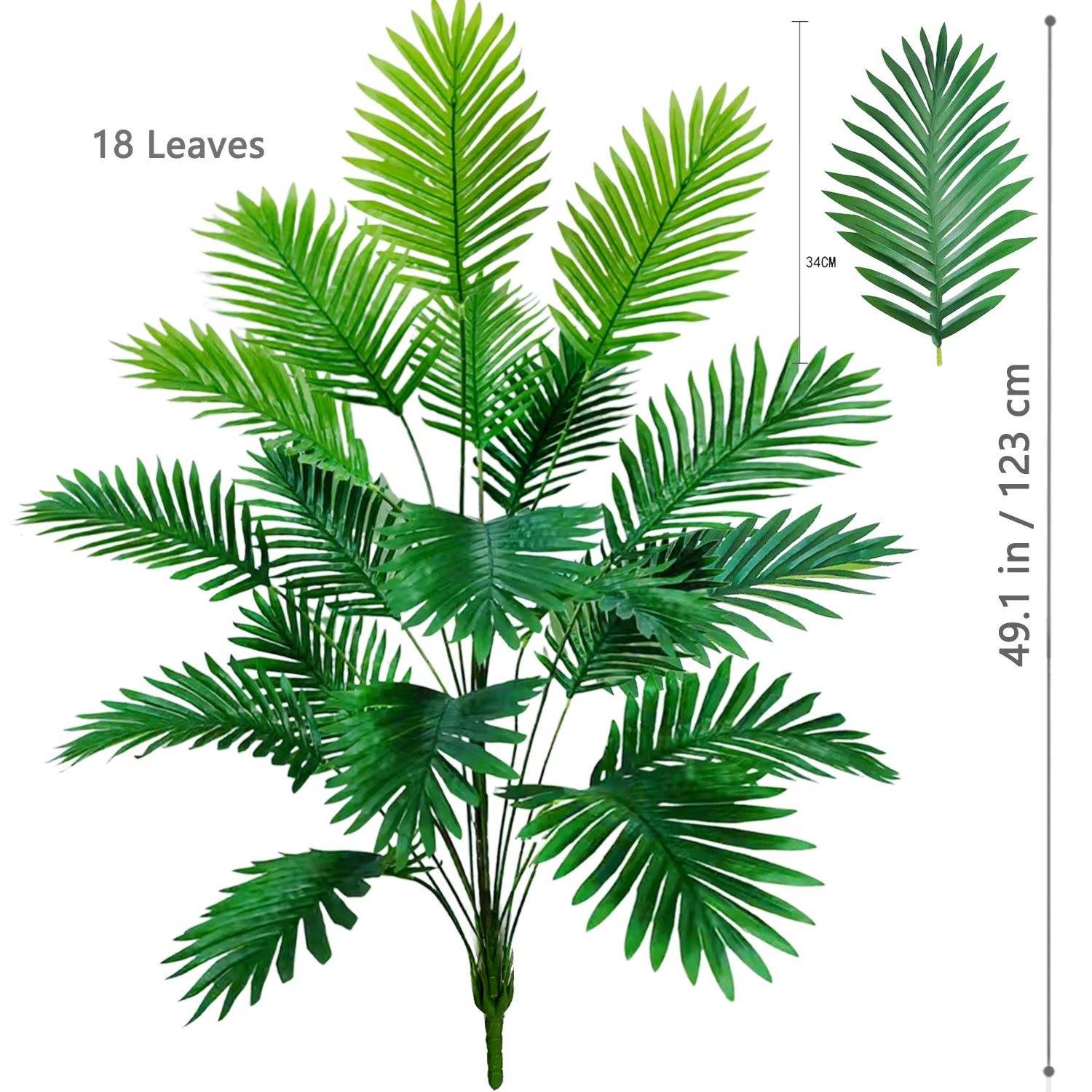 Large Artificial Palm Tree Tropical Fake Plant