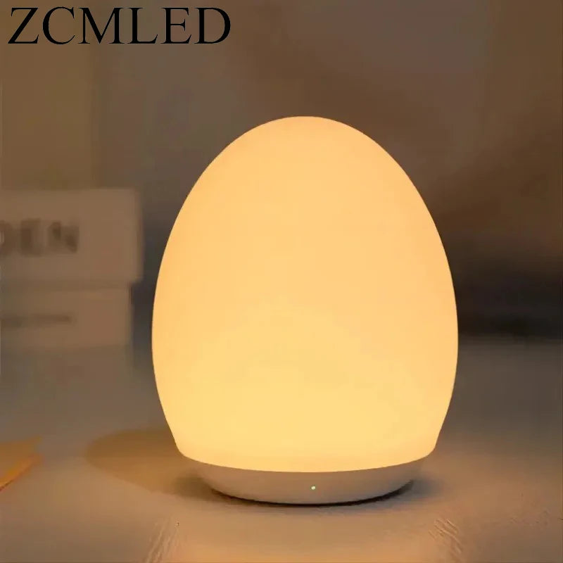 7 Color Changing Night Light RGB Remote Control Touch Dimmable Lamp