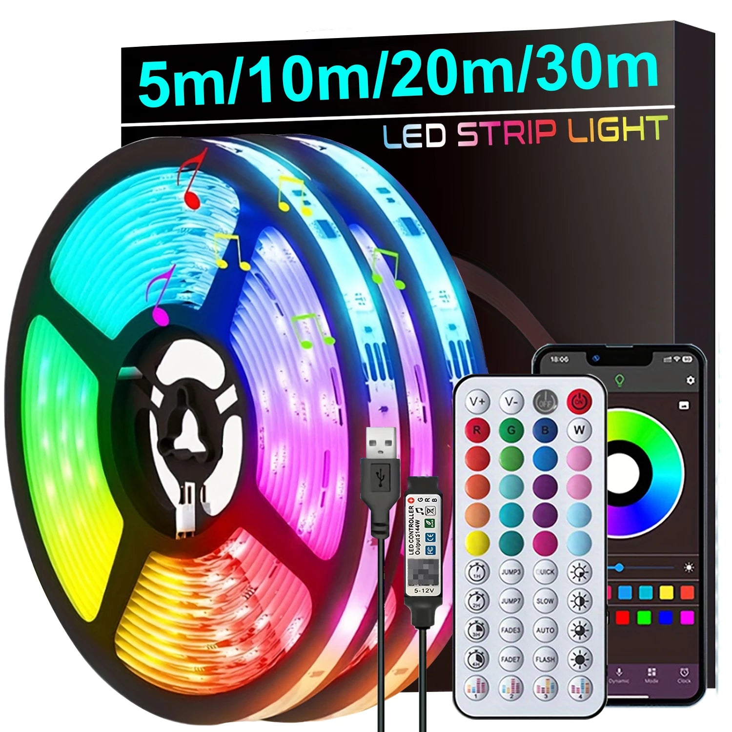 Led Strip Lights Music Sync Led Lights