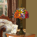 European Style Table Lamp Stained Glass Reading Light