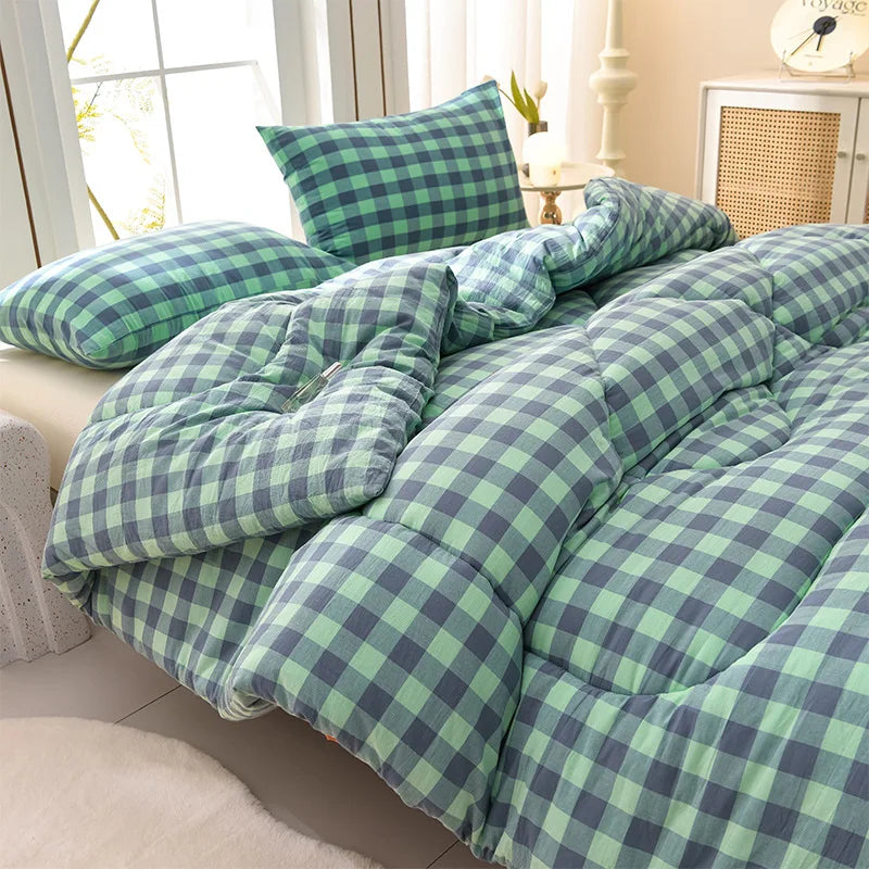 Winter Bedding Thick Quilt Blanket Thickened Warm Flannel Fleece Duvet Blanket