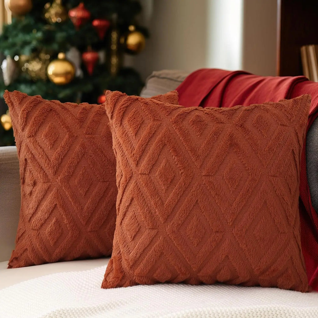 HAPIHAPPY Throw Pillow Covers Set of 2