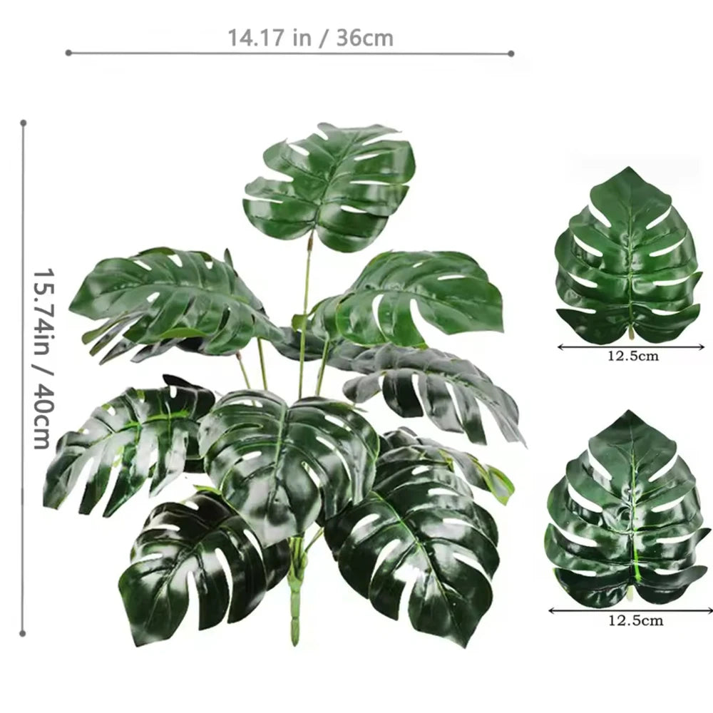 Artificial Monstera Plant Fake Palm Tree