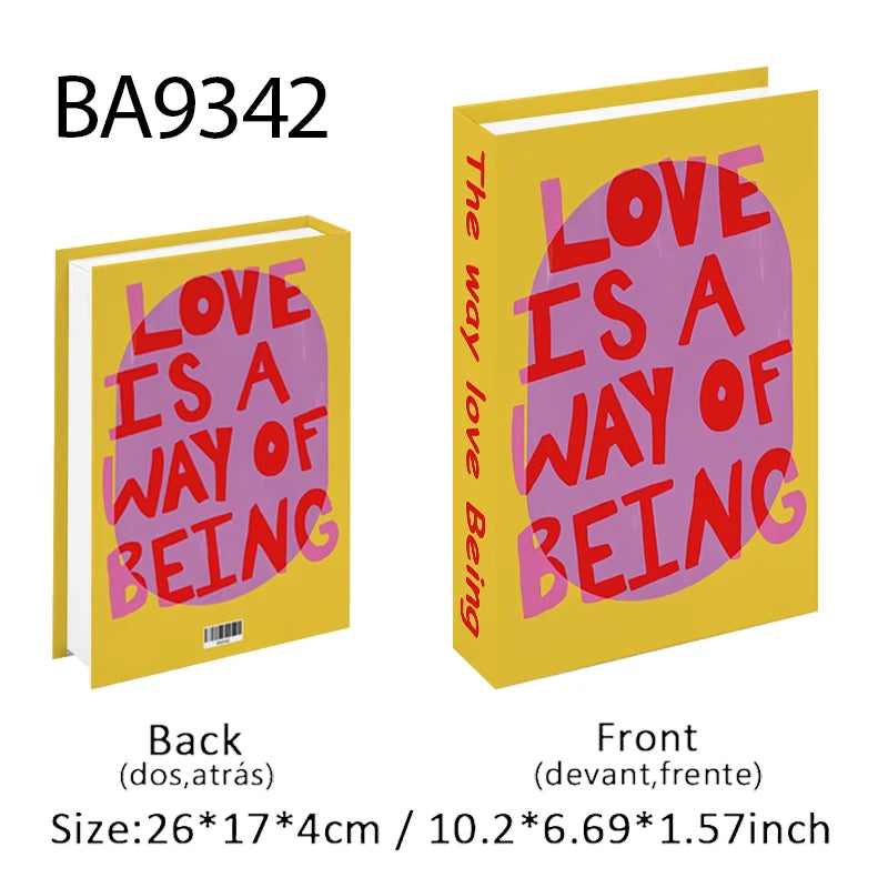 Fashion Luxury Fake Book Storage Box Perfume Decorative Books