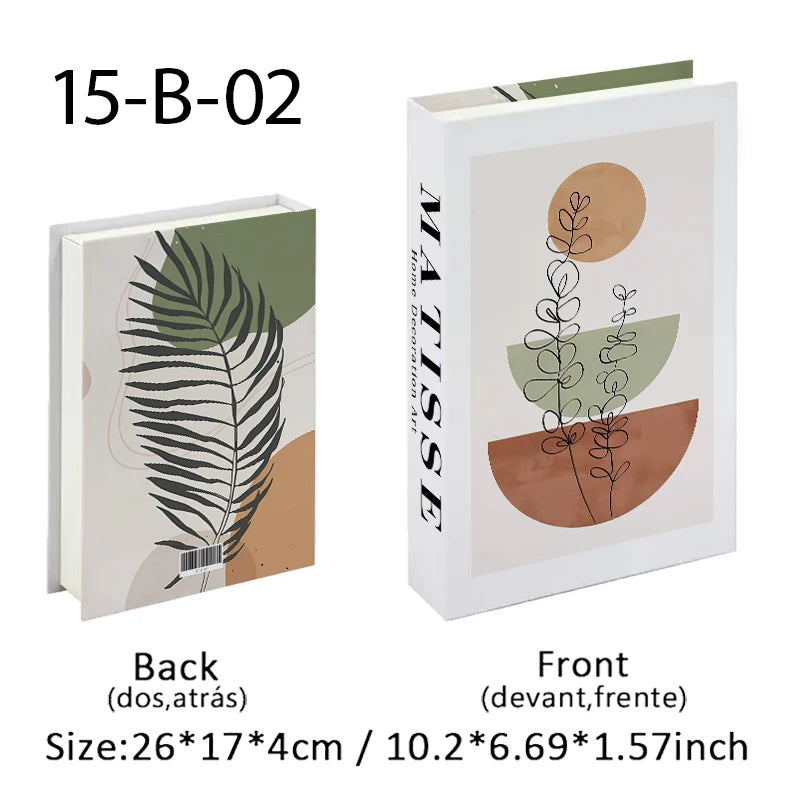 Fashion Paris Milan Luxe Fake book Decorative Books Storage Box