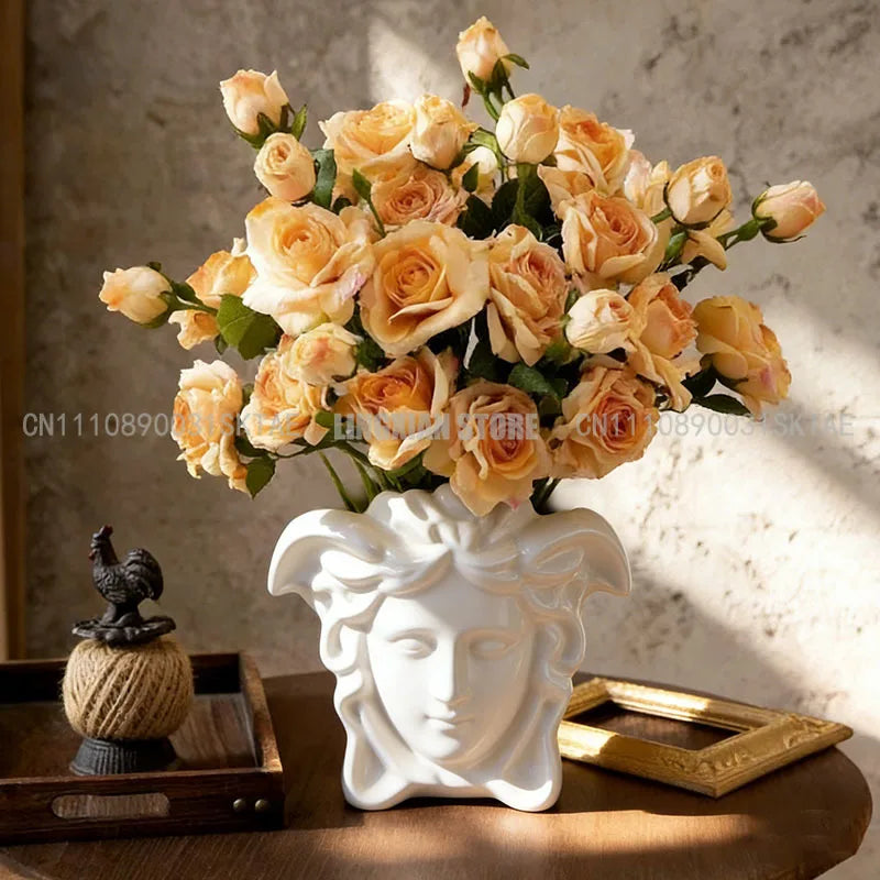 Greek Style Face Flowerpot