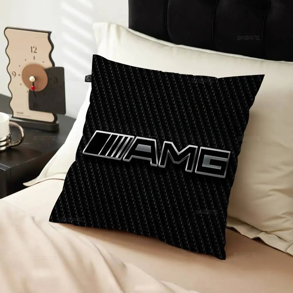 M-Mercedes-Ben-zs Logo Pillow Cover