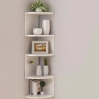 2/4/5 Layers PVC Wooden Corner Shelf