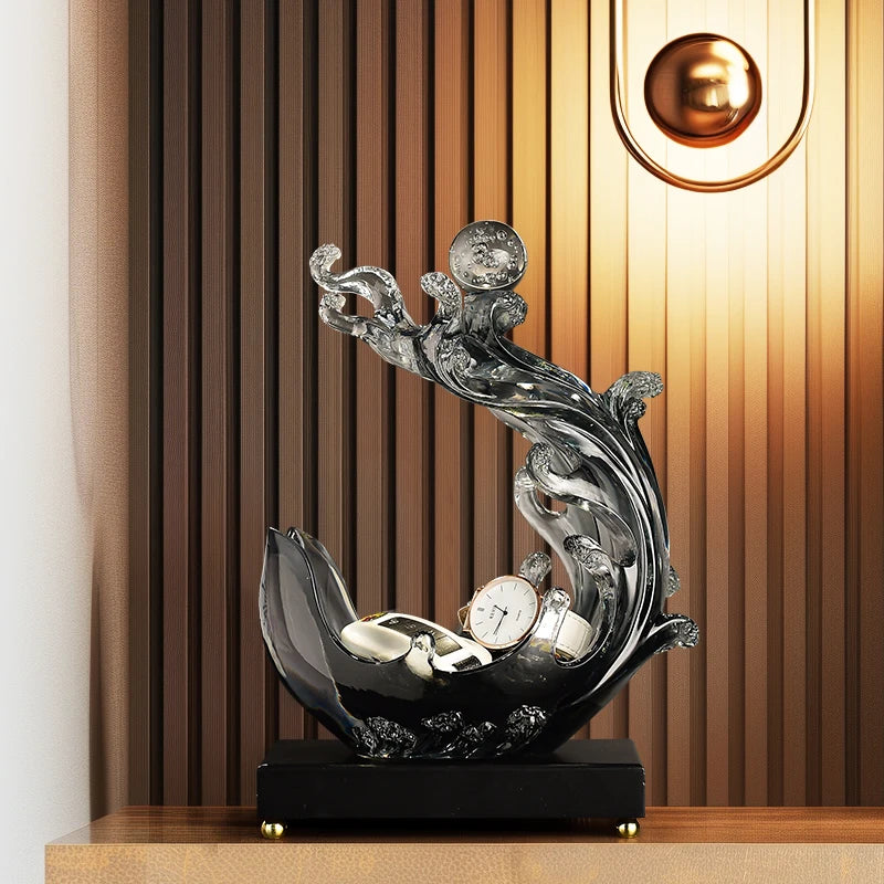 Statuette,Wind And Water Rise,storage Decoration