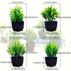1pc Fake Mini Artificial Eucalyptus Potted Plant