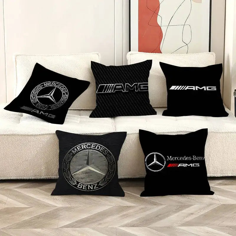 M-Mercedes-Ben-zs Logo Pillow Cover
