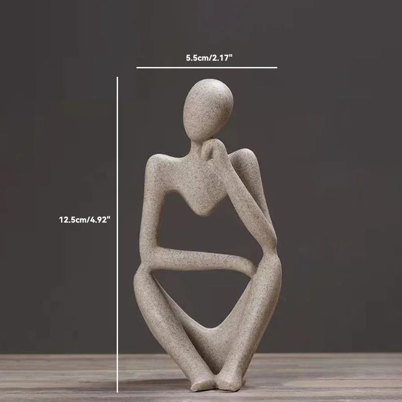 Sand color, abstract, statue, sculpture
