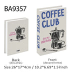 Coffee Lover Open Fake Book Storage Box