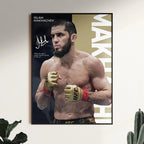 Famous Boxing Legends Poster UFC Inspirational ILIA TOPURIA Canvas Print