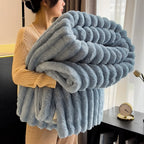 throw Blanket for Bed - 250GSM Soft & Warm Fluffy Blanket