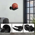 Basketball Storage Rack Wall Mounted Hand Shaped Ball Rack
