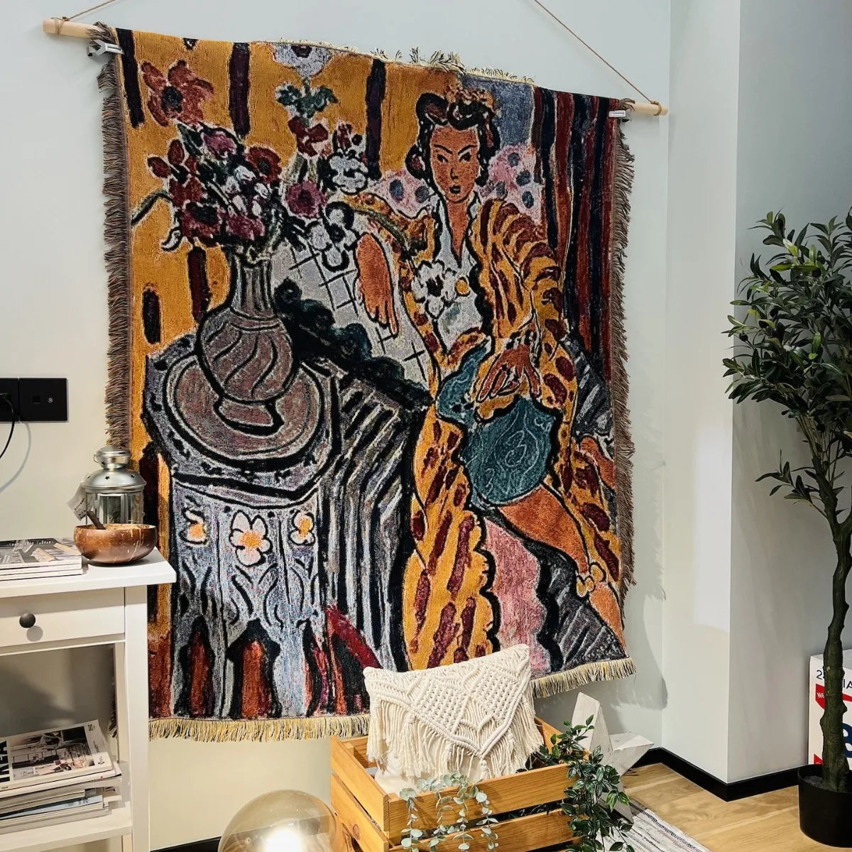 Henri Matisse French Artist Tapestry Blanket Sofa Throw