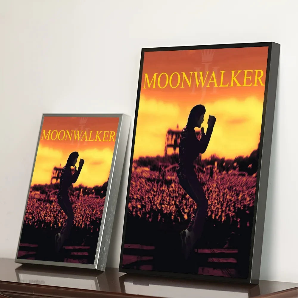 Michael Jackson Cartoon Pop Singer Wall Art, HD Canvas Print Poster