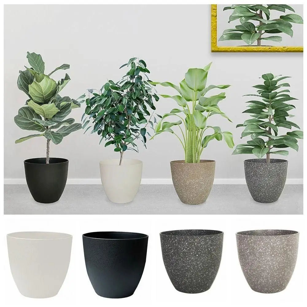 Plastic Imitation Stone Succulent Flowerpot
