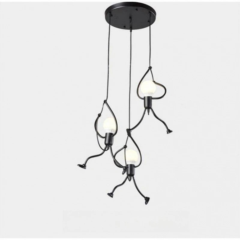Black Vintage Iron Hanging Lamp