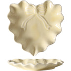 Cute Macaron Heart Bow Ceramic Tray
