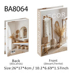 Open Luxury Fake Book Storage Box