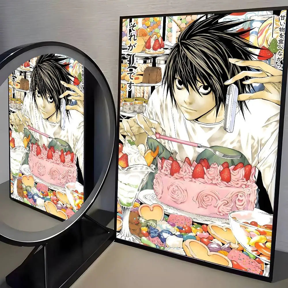 1pc Anime Death Note Classic Vintage poster art HD canvas
