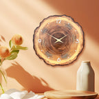 1pc wooden ring veneer wall clock