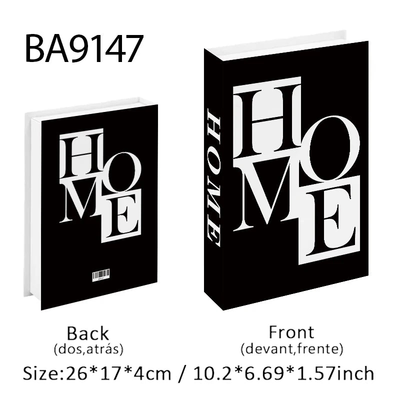 Fashion Luxury Fake Book Storage Box Perfume Decorative Books