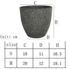 Plastic Imitation Stone Succulent Flowerpot