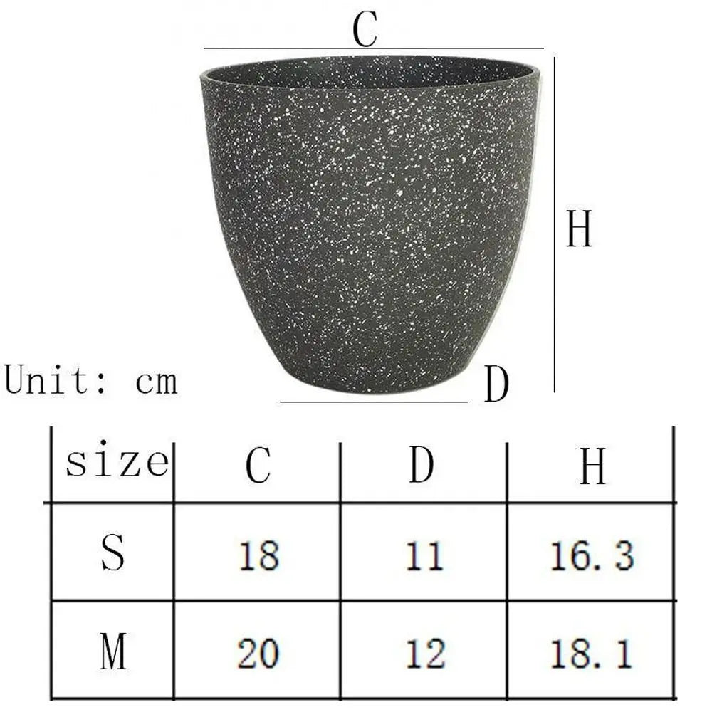 Plastic Imitation Stone Succulent Flowerpot