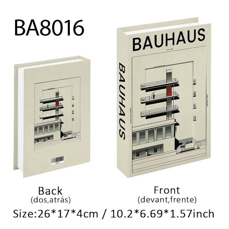 Fashion Paris Milan Luxe Fake book Decorative Books Storage Box