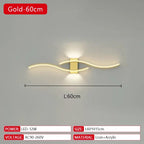Long Strip LED Wall Lamp Modern Remote Control Dimming Living Roomdecor Wall Lamp