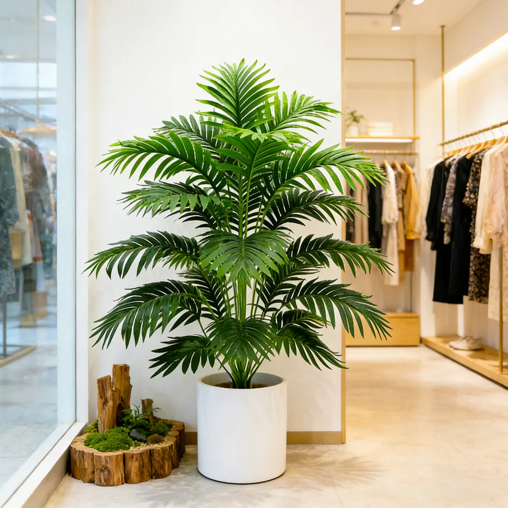 60-80cm Tall Artificial Palm Tree Fake Monstera Plant