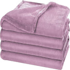 Fleece Blanket Grey Lightweight Blanket