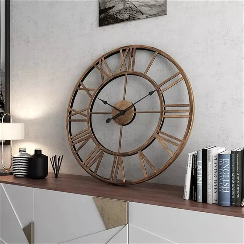 60CM Large 3D Wall Clocks Roman Numerals