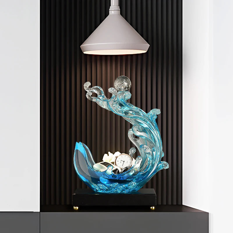 Statuette,Wind And Water Rise,storage Decoration