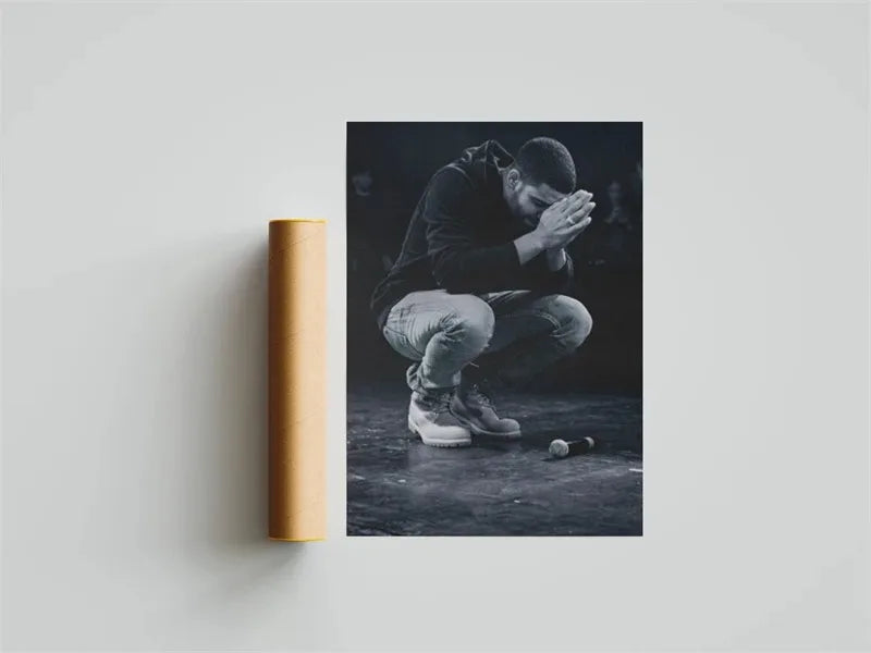 Black and White Drake Concert Cover Poster