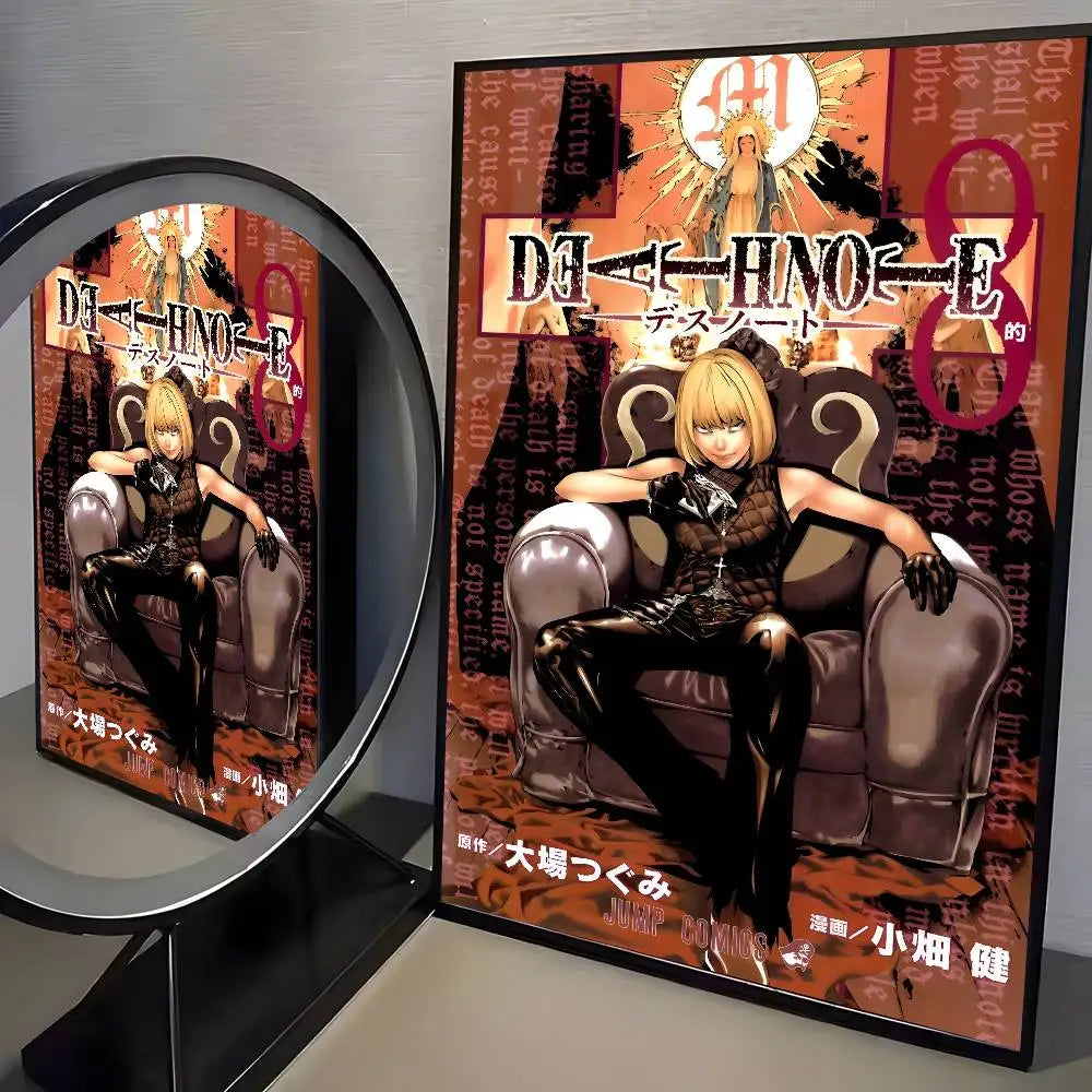 1pc Anime Death Note Classic Vintage poster art HD canvas