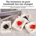 European Poker Ashtray Red Heart A Creative Porcelain Ashtray
