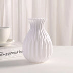 1PC Plastic Vases White Imitation Ceramic Flower Pot