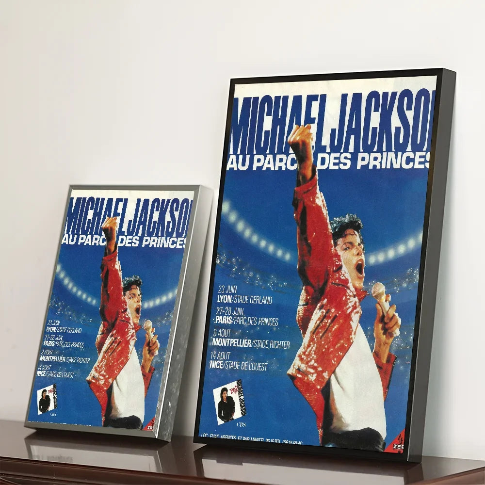 Michael Jackson Cartoon Pop Singer Wall Art, HD Canvas Print Poster