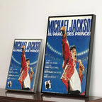 Michael Jackson Cartoon Pop Singer Wall Art, HD Canvas Print Poster
