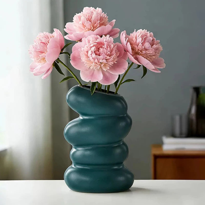 Nordic Spiral Decorative Flower Vase
