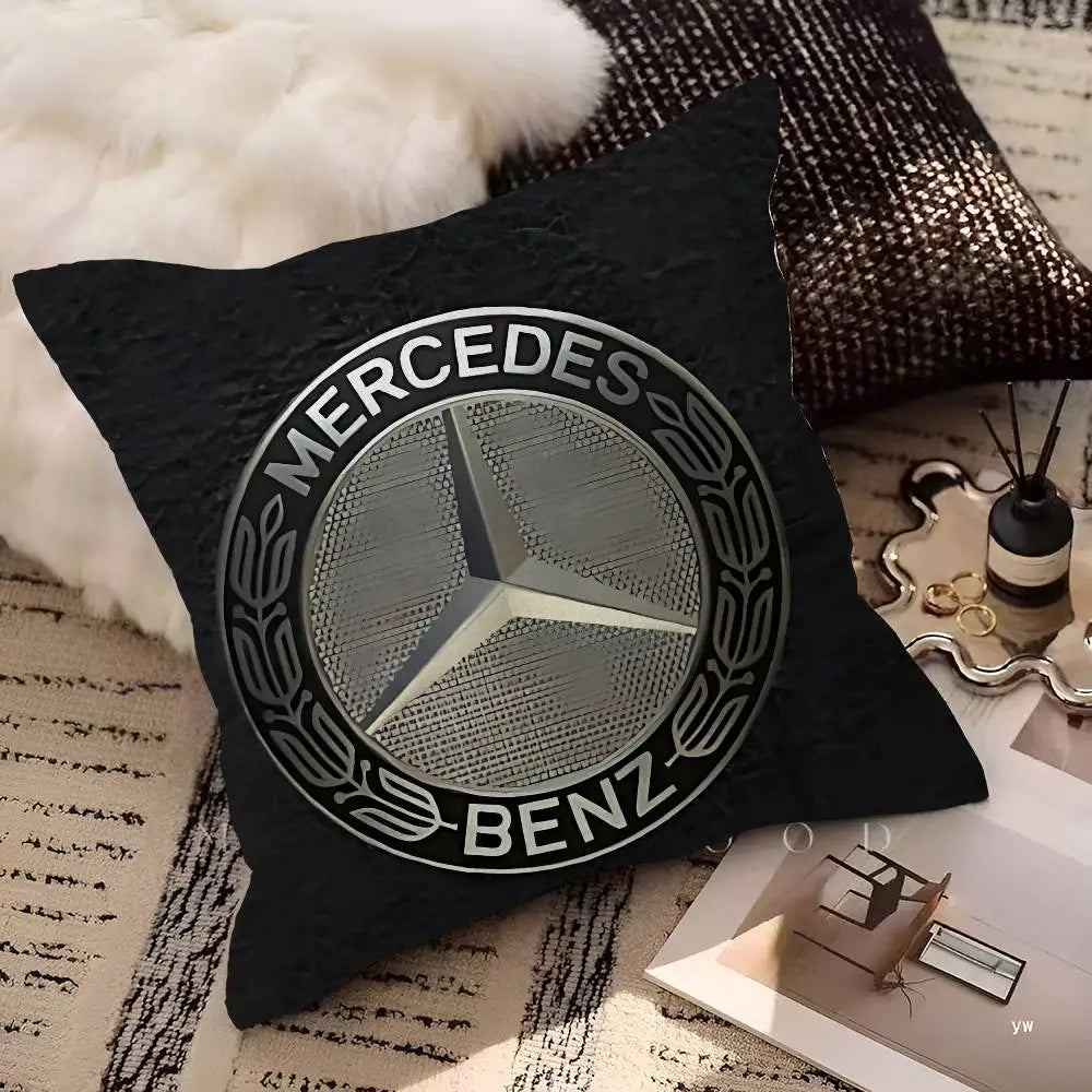 M-Mercedes-Ben-zs Logo Pillow Cover