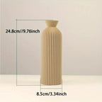 Elegant Plastic Vase in Black Perfect Boho Chic Accent Piece for Home Office Living Room