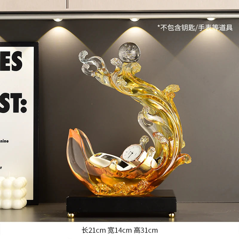 Statuette,Wind And Water Rise,storage Decoration