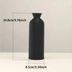 Elegant Plastic Vase in Black Perfect Boho Chic Accent Piece for Home Office Living Room