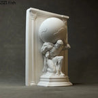 Hercules Mythical Figures Plaster Statue Desk Decoration